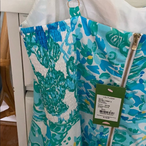 NWT Lilly Pulitzer willow dress in resort white. - Picture 5 of 5